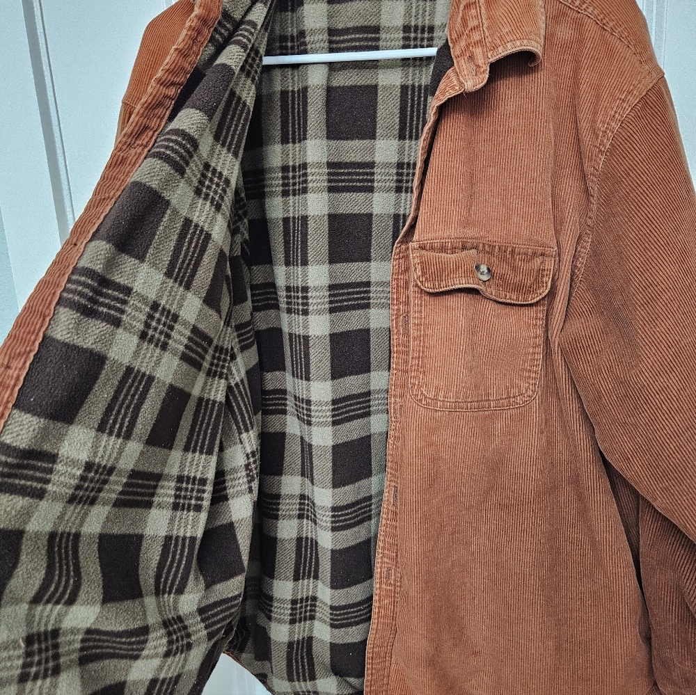 Arrow Corduroy Blanket Lined Button Up Heavy Coat Large Winter Quality - Picture 2 of 9